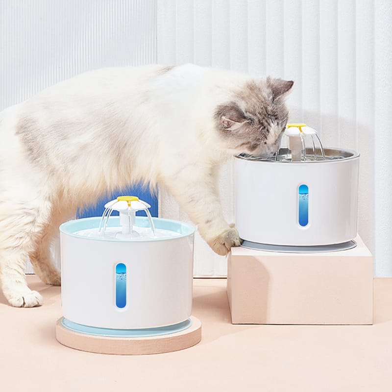 Fonte de Água Automática 2.4L Para Gatos ou Cães Com LED Daisy®️