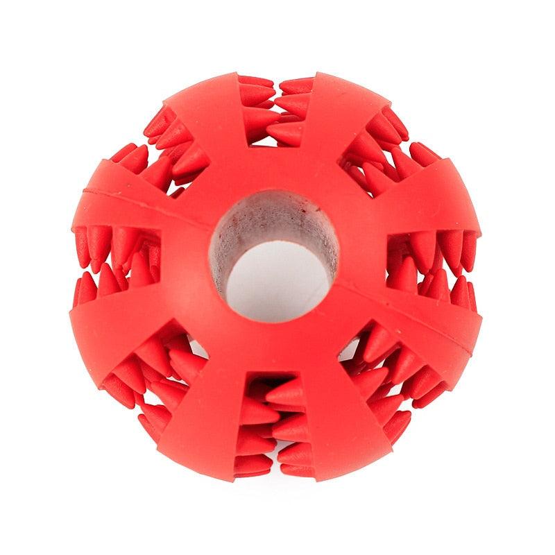 Brinquedo Pet Bolinha com Porta Petisco Interativa Anti Stress - Limpeza Bucal - Lojas Morangoni