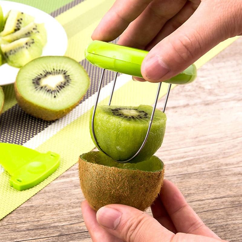 Cortador e Descascador de Frutas/Kiwi Prático - Cozinha Inteligente - Lojas Morangoni