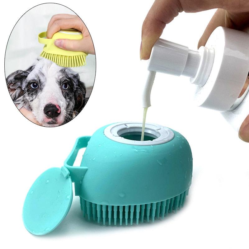 Esponja de Silicone Super Macia para Animais de Estimação - Banhos e Massagem - Lojas Morangoni